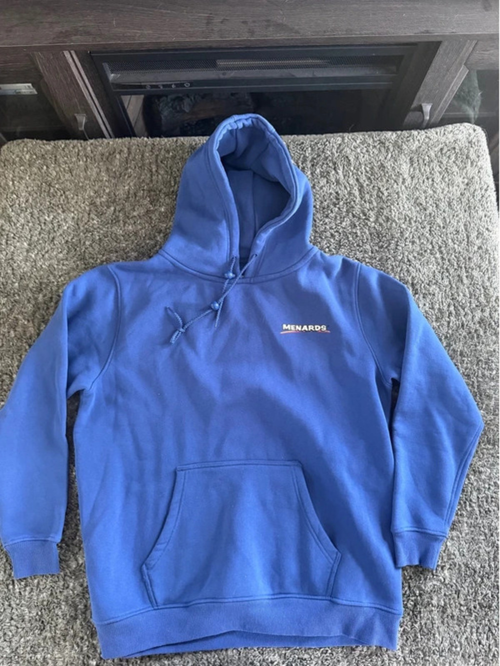 Menards Blue Pullover Hoodie Medium